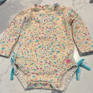 Colorful Long Sleeve Baby Swimsuit